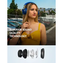 COWIN E7 - casque sans fil - casque avec microphone - antibruit - Bluetooth
