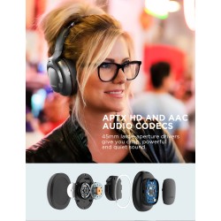 COWIN E9 - casque Bluetooth sans fil - avec microphone - suppression active du bruit hybride