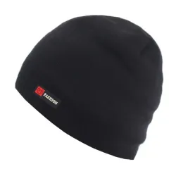 Bonnet chaud en tricot - sans bord - unisexe