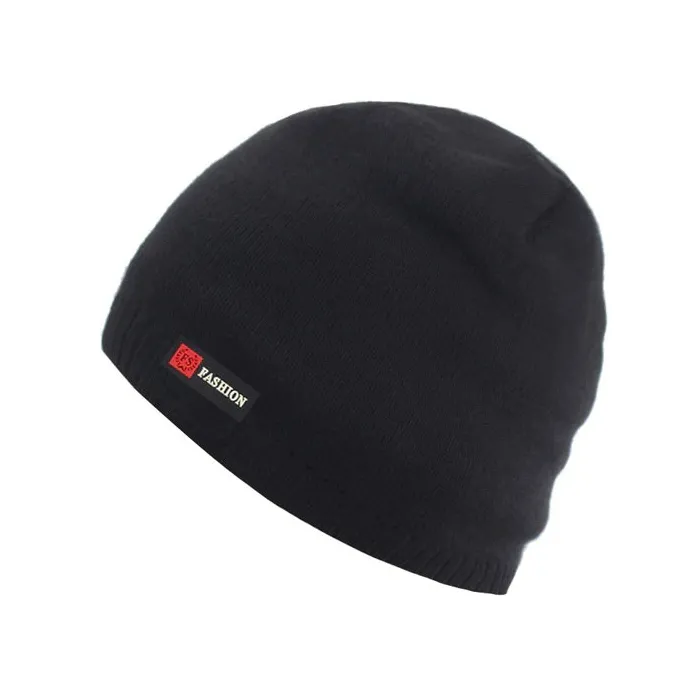 Bonnet chaud en tricot - sans bord - unisexe