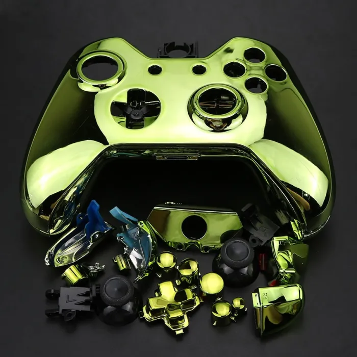 Manette Xbox One - cache coques de remplacement - chrome