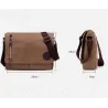 Sac bandoulière rectangulaire en toile