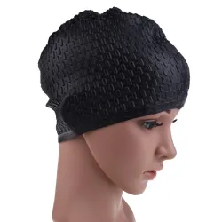 Bonnet de bain étanche en silicone - unisexe