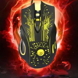 Souris gaming filaire optique - USB - LED - 3200DPI
