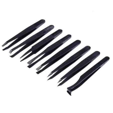 Anti-static tweezers - for iPhone - Tablets - PCB repair - ESD - 8 piecesTweezers