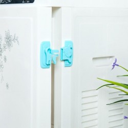 Serrure de sécurité armoire / réfrigérateur - boucle anti-pincement - sécurité enfants