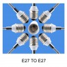 Culot E27 vers E27 - douille souple - rallonge - adaptateur d'éclairage