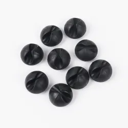 Cable clip winder - organizer - round desk clipCables