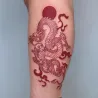 Temporary tattoo - sticker - red dragonStickers