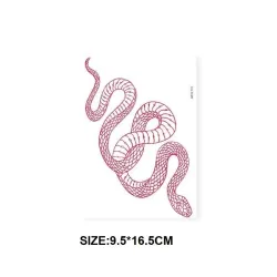 Temporary tattoo - sticker - red snakeStickers