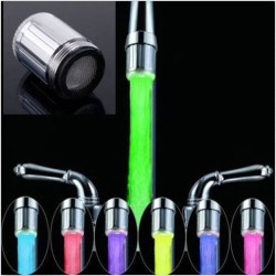 Tête de robinet de robinet d'eau à LED - 7 couleurs
