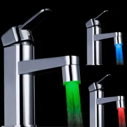 Tête de robinet de robinet d'eau à LED - 7 couleurs
