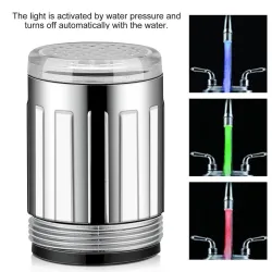 Tête de robinet de robinet d'eau à LED - 7 couleurs