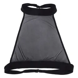 Haut transparent sexy - dos nu court en maille