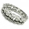 Men's stainless steel bracelet - motorcycle chain design - 22mmBracelets
