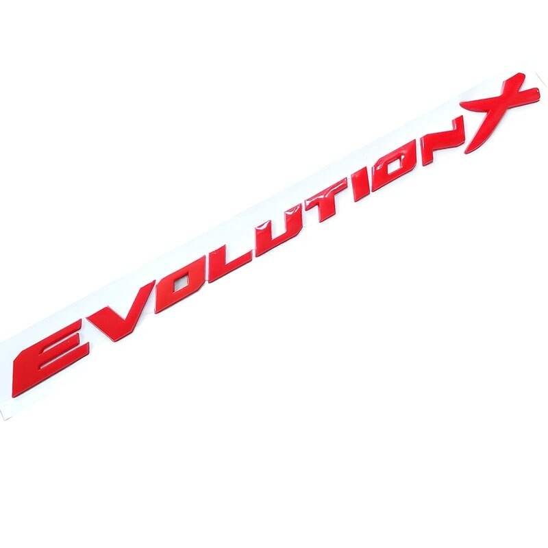 Emblème de voiture décoratif - autocollant en plastique - lettres Evolution X
