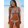 Ensemble de bikini rayé sexy