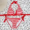Ensemble de bikini rayé sexy