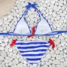 Ensemble de bikini rayé sexy