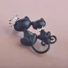 Mother and daughter cat - crystal crown - broochBrooches