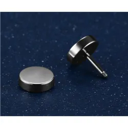 Round dumbbell - stainless steel earringsEarrings