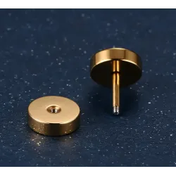 Round dumbbell - stainless steel earringsEarrings