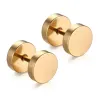 Round dumbbell - stainless steel earringsEarrings