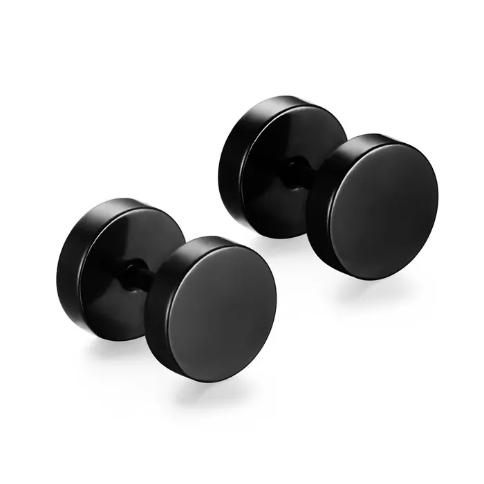 Round dumbbell - stainless steel earringsEarrings