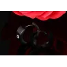 Boucles d'oreilles petites créoles - avec zircone - acier inoxydable