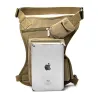 Sac taille / jambe en toile - avec ceinture