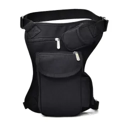 Sac taille / jambe en toile - avec ceinture