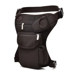 Sac taille / jambe en toile - avec ceinture