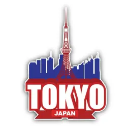 Autocollant de voiture en vinyle - Japon Tokyo