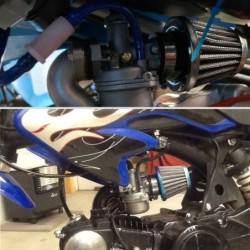 Carburateur moto universel - nettoyeur de filtre à air - pipe d'admission - tête champignon