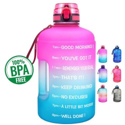 Bouteille d'eau - avec marquage du temps - motivation à boire de l'eau - filet filtrant - infusion de fruits - sans BPA