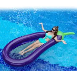 Aubergine gonflable - flotteur de piscine