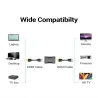 Rallonge de câble HDMI - 4K - Connecteur 2.0 femelle vers femelle - pour PS4/3 - TV