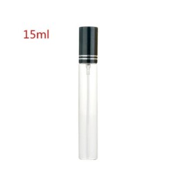 Récipient à parfum - flacon en verre vide - avec atomiseur - 5ml / 10 ml / 15 ml - 100 pièces