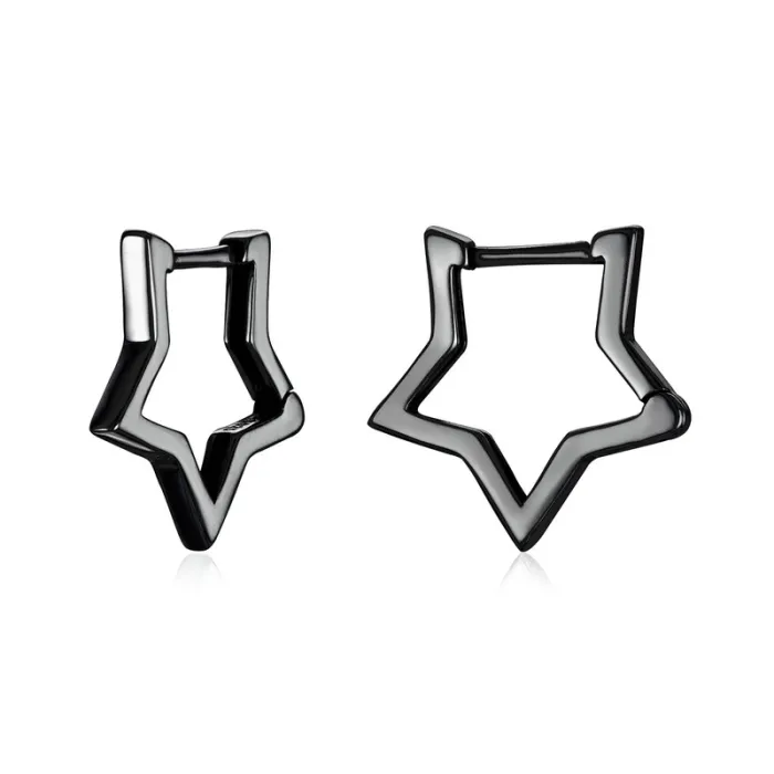 Boucles d'oreilles en forme d'étoile - Argent sterling 925
