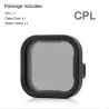 CPL ND8 ND16 ND32 ND - kit de filtre d'objectif - pour GoPro Hero 11 10 9 Noir