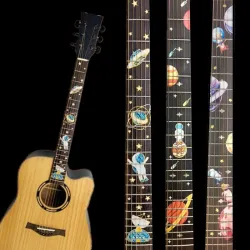 Autocollants décoratifs pour touche de guitare