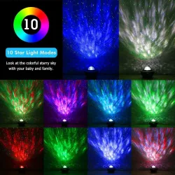 Starry sky projector - LED night light - with speaker - BluetoothLights & lighting