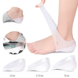 Semelles intérieures de chaussures pour augmenter la hauteur - coussinets en gel de silicone - chaussette intérieure - protectio