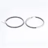 Big hoop earrings - with black crystalsEarrings
