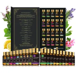 Huiles essentielles - pour diffuseurs / aromathérapie / bain / massage - 20 pièces - 5ml