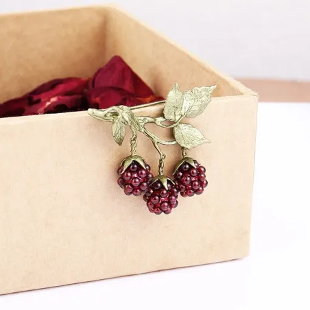 Broche fruit design grenade
