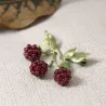 Broche fruit design grenade