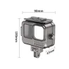 Boitier aluminium pour GoPro 9 - 10 -11 - étanche - sous l'eau 40M - protection