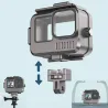 Boitier aluminium pour GoPro 9 - 10 -11 - étanche - sous l'eau 40M - protection