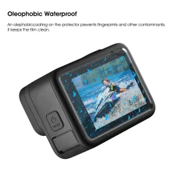 Protective Silicone Case for GoPro Hero 12 11 10 9 Black Tempered Glass Screen Protector Film Lens Cap Cover Go Pro Accessory